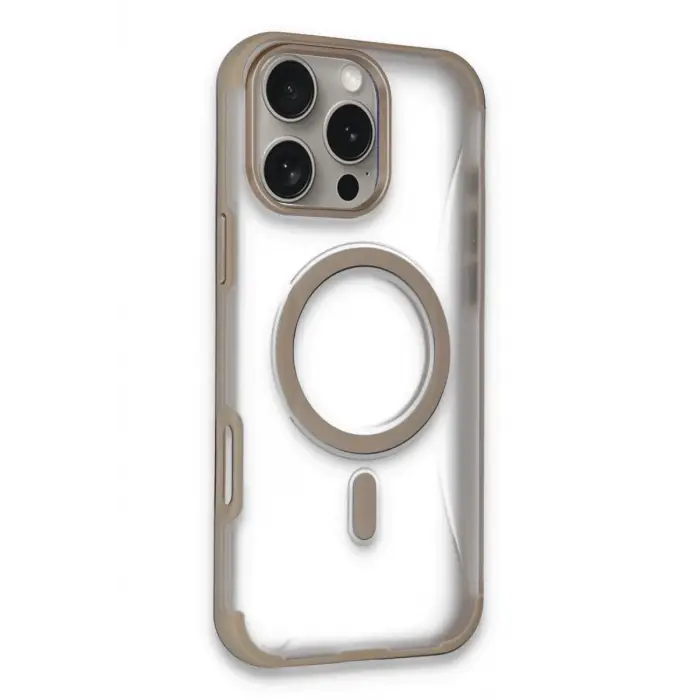 Mey İthalat®   iPhone 14 Pro Max Hilton Magsafe Kapak - Gold