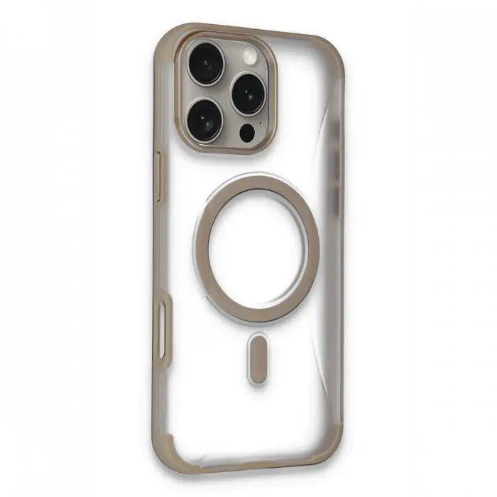 Mey İthalat®   iPhone 14 Pro Max Hilton Magsafe Kapak - Gold