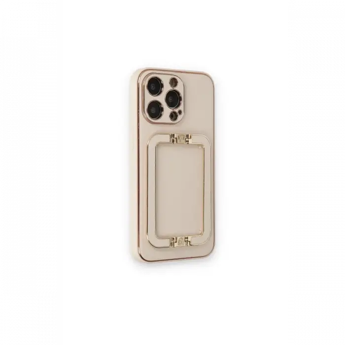Mey İthalat®  iPhone 14 Pro Max Kılıf Coco Elit Kapak - Gold