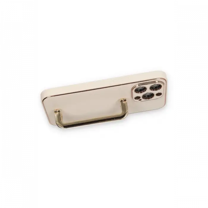 Mey İthalat®  iPhone 14 Pro Max Kılıf Coco Elit Kapak - Gold