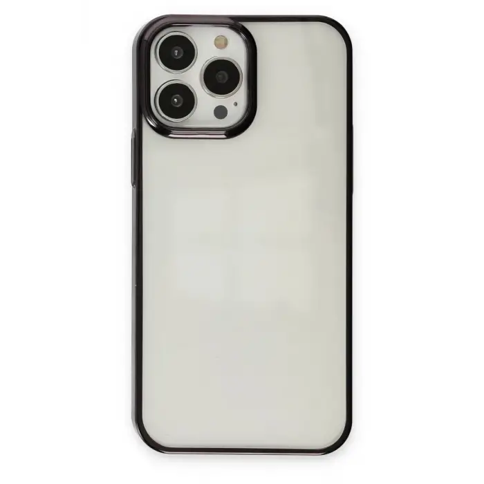 Mey İthalat®   iPhone 14 Pro Max Kılıf Element Silikon - Siyah
