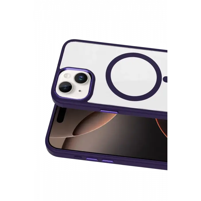 Mey İthalat®   iPhone 14 Terea Magsafe Kapak - Derin Mor