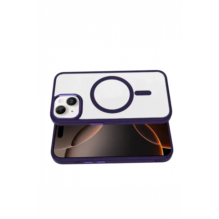 Mey İthalat®   iPhone 14 Terea Magsafe Kapak - Derin Mor