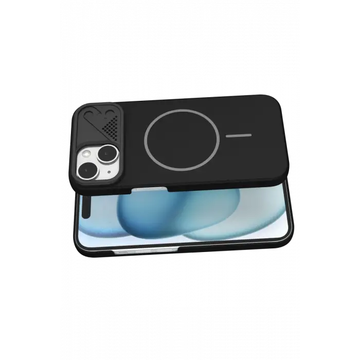 Mey İthalat®   iPhone 15 Export Magsafe Kapak - Siyah