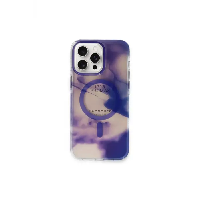 Mey İthalat®   iPhone 15 Pro Max Phantom Magsafe Kapak - Mor