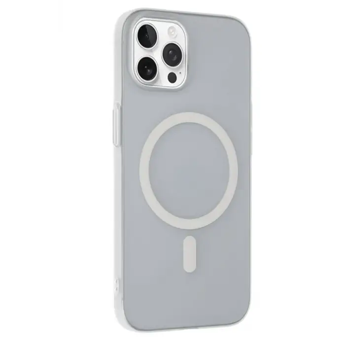 Mey İthalat®   iPhone 15 Pro Max Tuna PC Slim Magsafe Kapak - Şeffaf