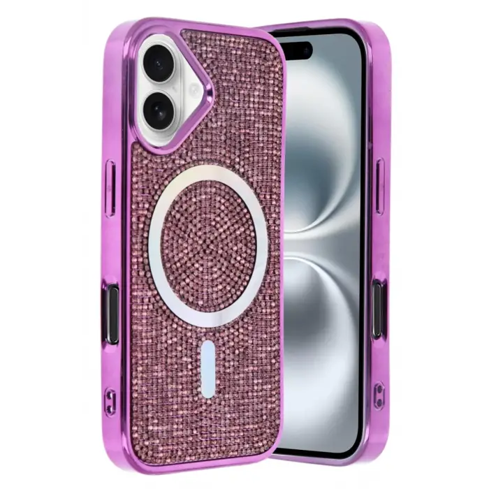 Mey İthalat®   iPhone 16 Helen Magsafe Kapak - Derin Mor
