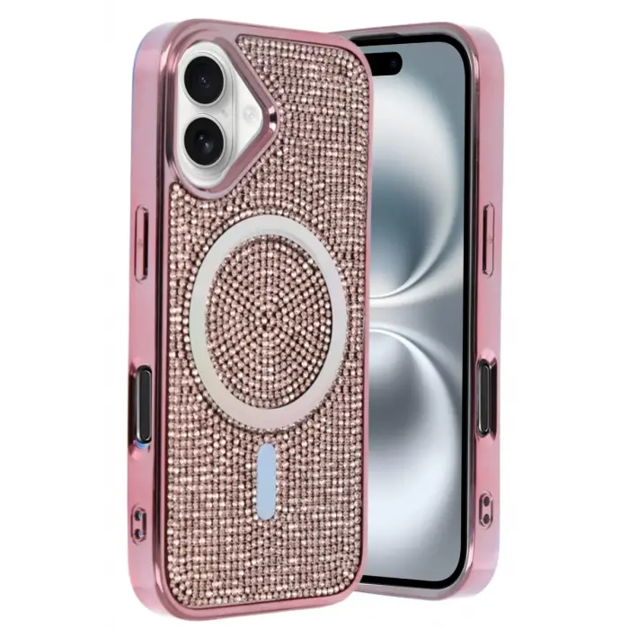 Mey İthalat®   iPhone 16 Helen Magsafe Kapak - Pembe