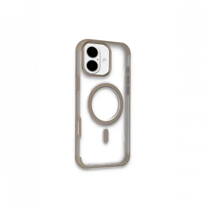 Mey İthalat®   iPhone 16 Hilton Magsafe Kapak - Gold
