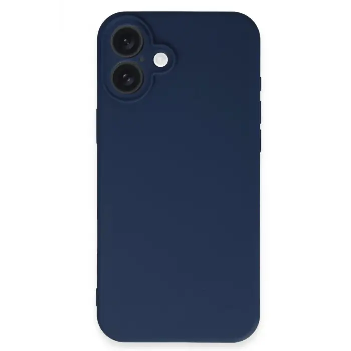 Mey İthalat®  iPhone 16 Kılıf First Silikon - Lacivert