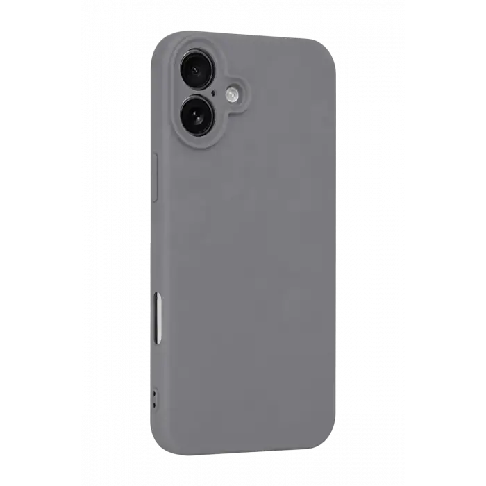 Mey İthalat®   iPhone 16 Plus Kılıf First Silikon - Gri
