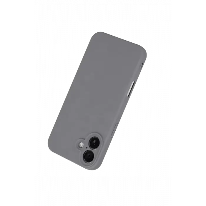 Mey İthalat®   iPhone 16 Plus Kılıf First Silikon - Gri