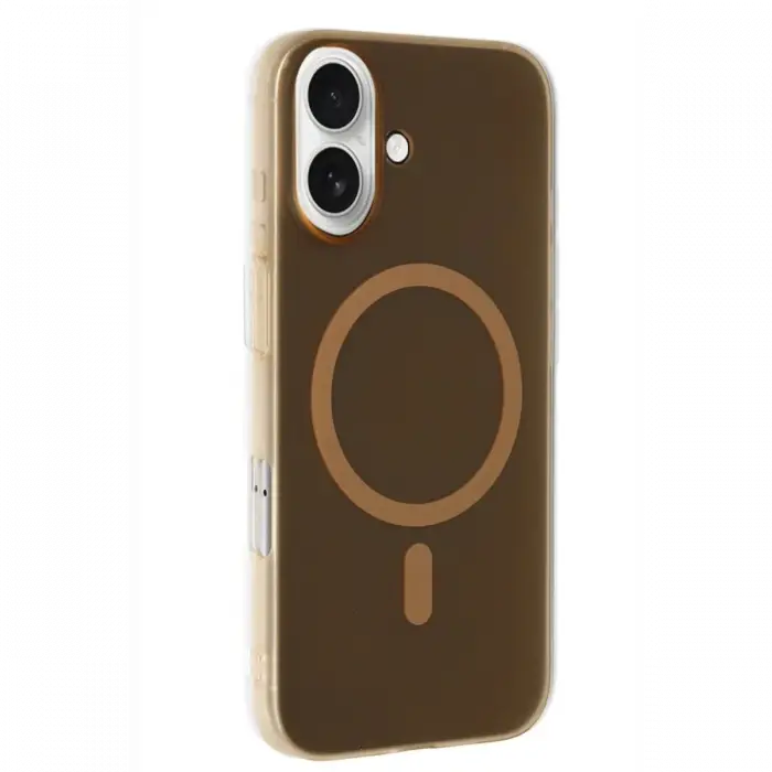 Mey İthalat®   iPhone 16 Plus Tuna PC Slim Magsafe Kapak - Desert