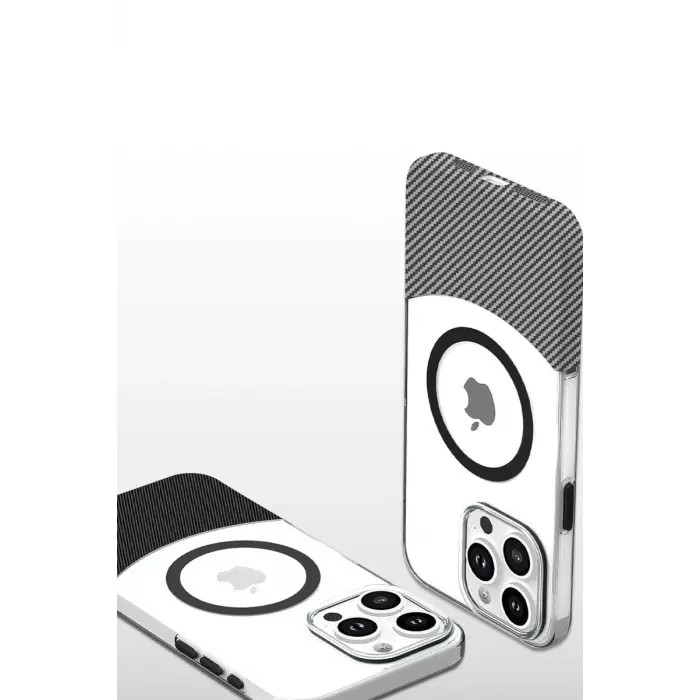 Mey İthalat®   iPhone 16 Pro Carbon Puzzle Magsafe Kapak - Desert