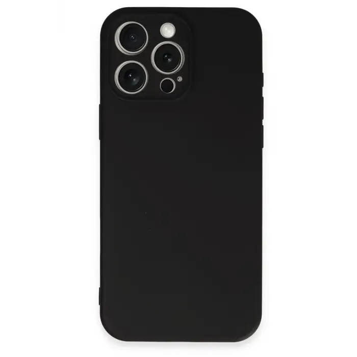 Mey İthalat®  iPhone 16 Pro Kılıf First Silikon - Siyah