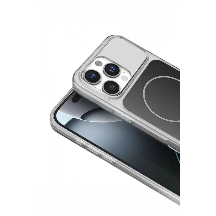 Mey İthalat®   iPhone 16 Pro Max Bruma Magsafe Kapak - Siyah