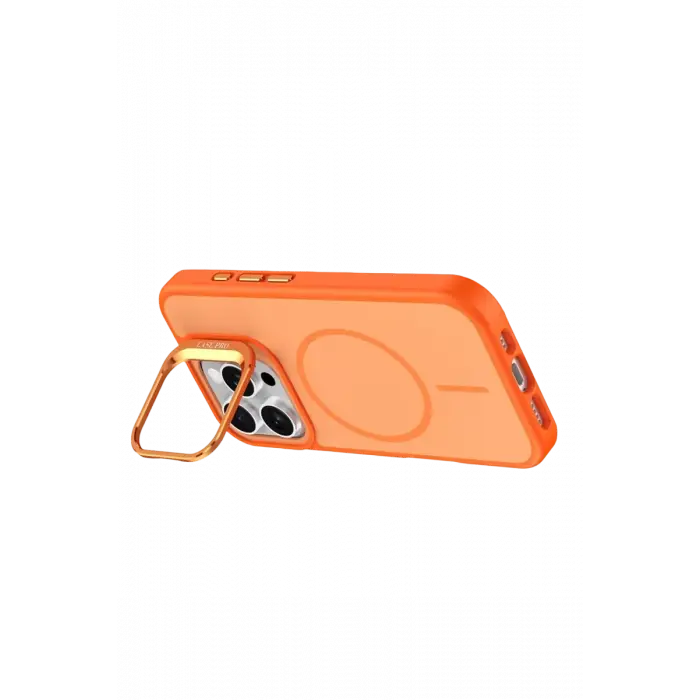 Mey İthalat®   iPhone 16 Pro Max Flexa Magsafe Kapak - Turuncu