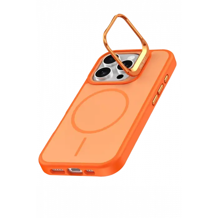 Mey İthalat®   iPhone 16 Pro Max Flexa Magsafe Kapak - Turuncu