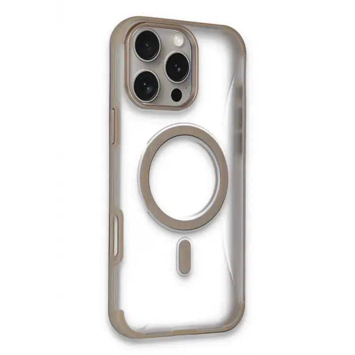 Mey İthalat®   iPhone 16 Pro Max Hilton Magsafe Kapak - Gold