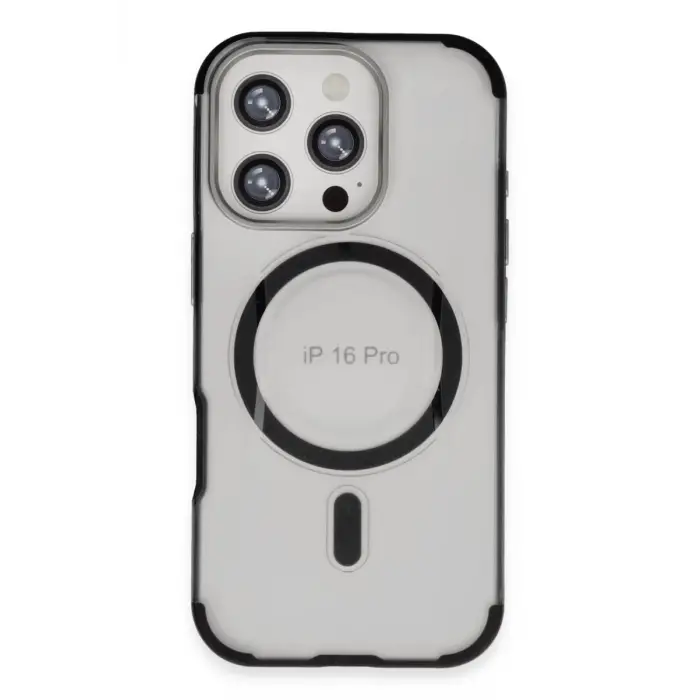Mey İthalat®   iPhone 16 Pro Max Hilton Magsafe Kapak - Siyah