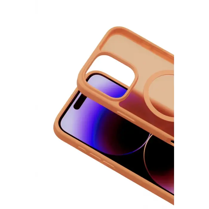 Mey İthalat®   iPhone 16 Pro Max Jota Magsafe Kapak - Turuncu