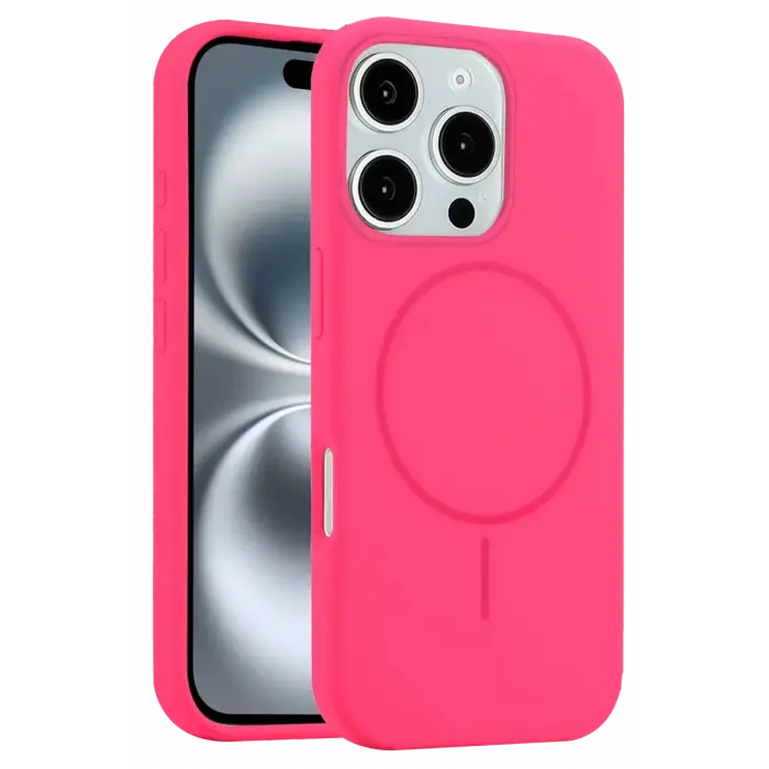Mey İthalat®   iPhone 16 Pro Max Kılıf Jully Magsafe Kapak - Pembe