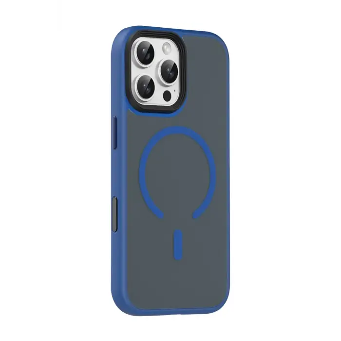 Mey İthalat®   iPhone 16 Pro Max Megane Magsafe Kapak - Lacivert