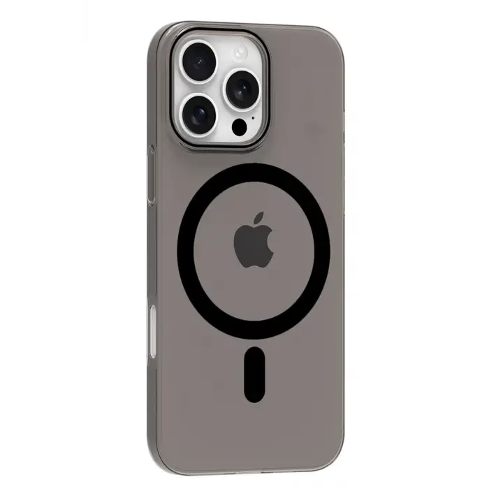 Mey İthalat®   iPhone 16 Pro Max PC Blank Magsafe Kapak - Siyah