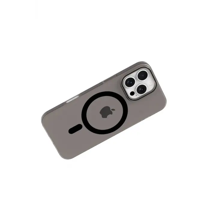 Mey İthalat®   iPhone 16 Pro Max PC Blank Magsafe Kapak - Siyah