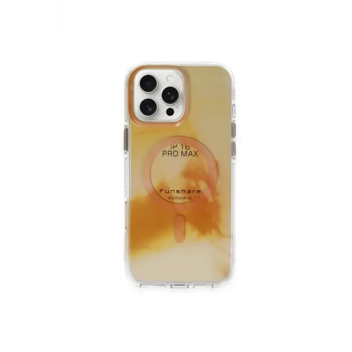 Mey İthalat®   iPhone 16 Pro Max Phantom Magsafe Kapak - Gold