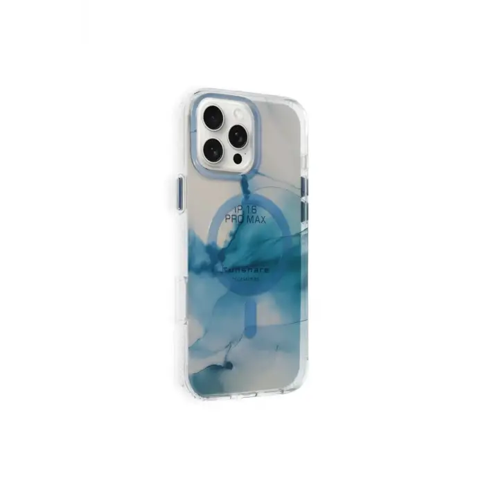 Mey İthalat®   iPhone 16 Pro Max Phantom Magsafe Kapak - Mavi