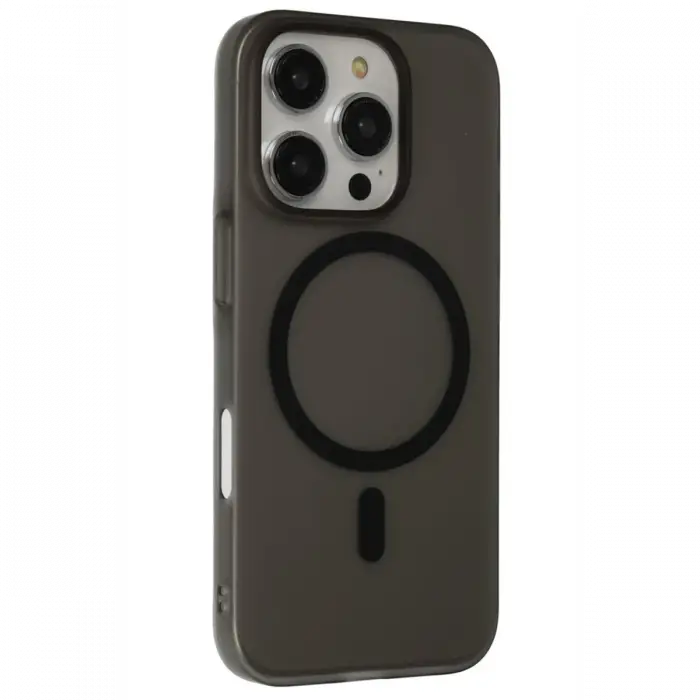 Mey İthalat®   iPhone 16 Pro Max Tuna PC Slim Magsafe Kapak - Siyah