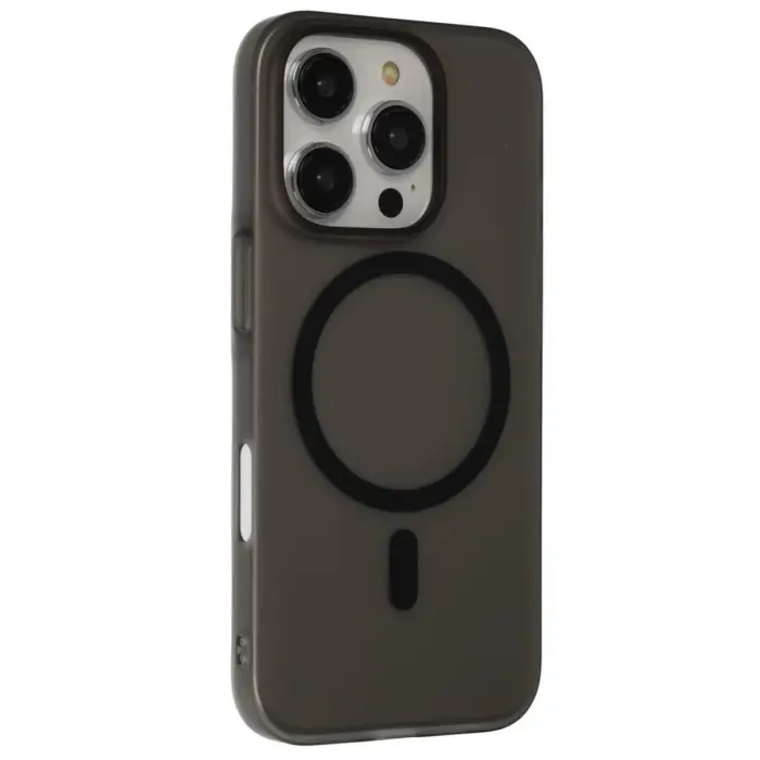 Mey İthalat®   iPhone 16 Pro Max Tuna PC Slim Magsafe Kapak - Siyah