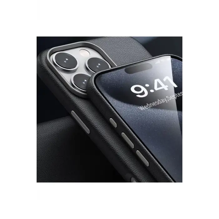 Mey İthalat®   iPhone 16 Pro Max Wonder Deri Magsafe Kapak - Bronz