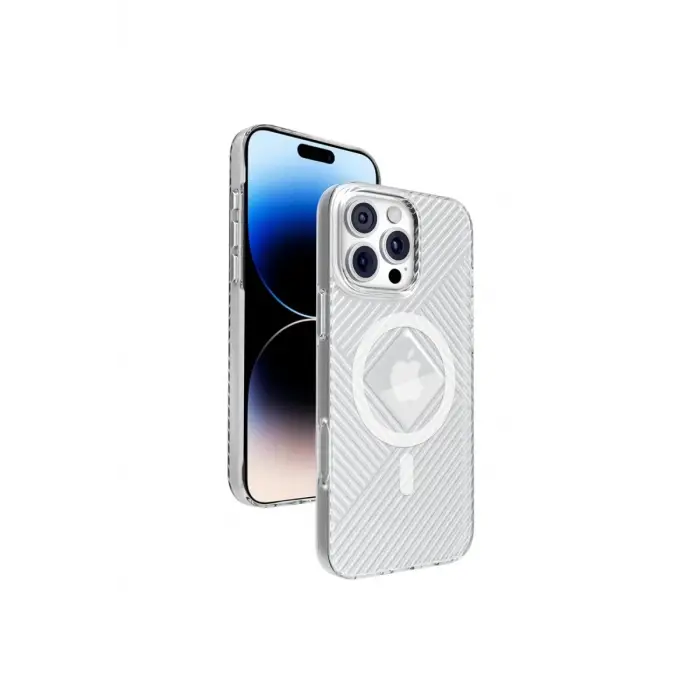 Mey İthalat®   iPhone 16 Pro Stella PC Sert Magsafe Kılıf - Şeffaf