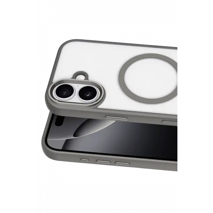 Mey İthalat®   iPhone 16 Terea Magsafe Kapak - Gri