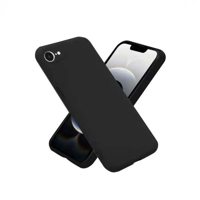 Mey İthalat®  iPhone 16E Kılıf First Silikon - Siyah