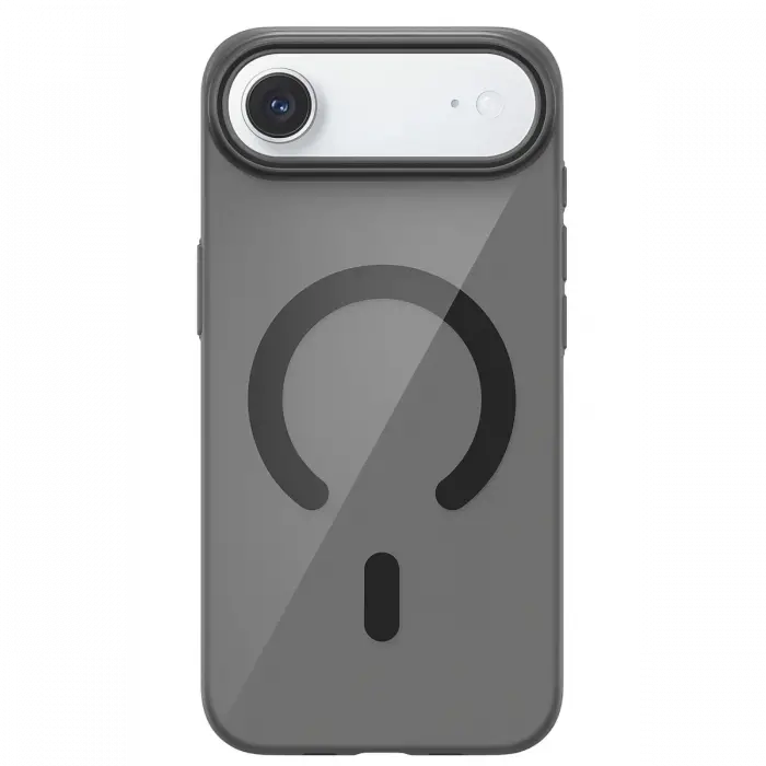 Mey İthalat®   iPhone 17 Air PC Blank Magsafe Kapak - Siyah