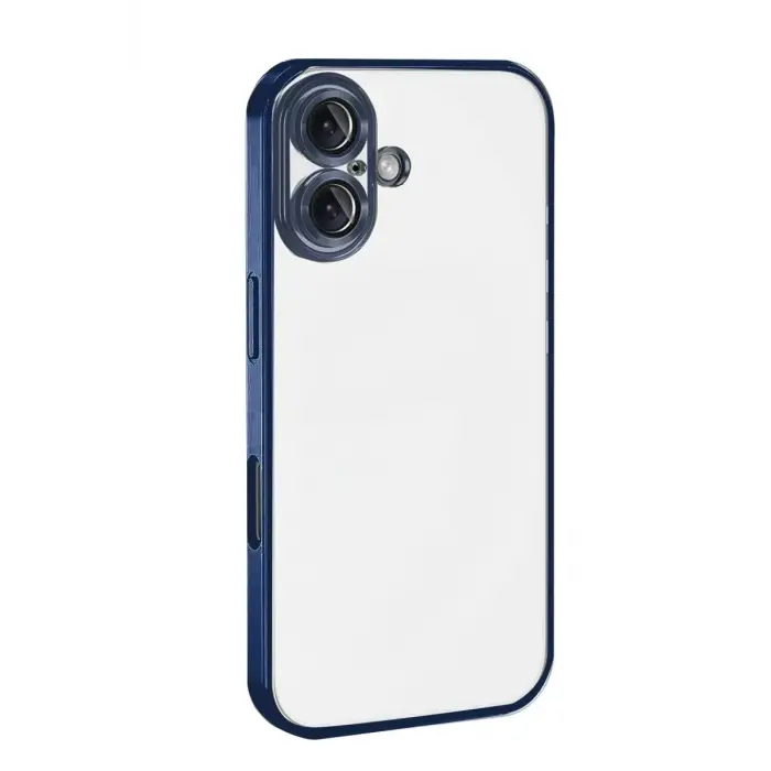 Mey İthalat®   iPhone 17  Lensli Silikon - Lacivert