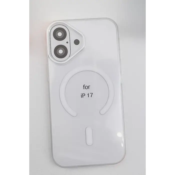 Mey İthalat®   iPhone 17 PC Blank Magsafe Kapak - Şeffaf