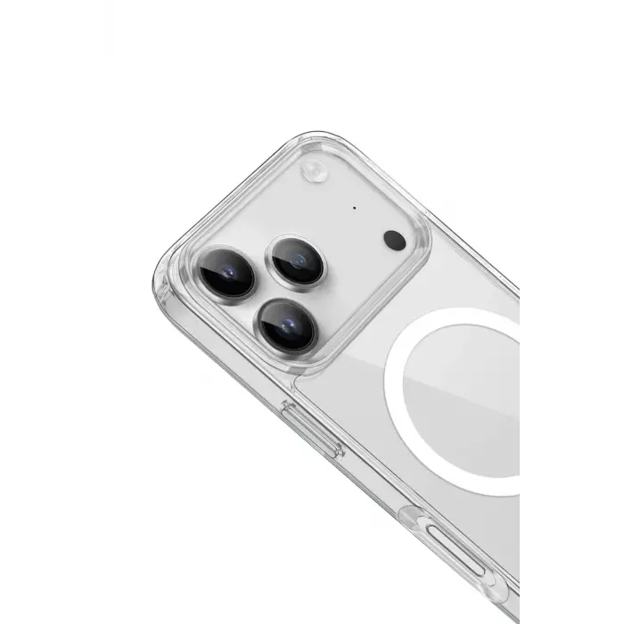Mey İthalat®   iPhone 17 Pro Kılıf Pc Real Magsafe Kapak - Şeffaf