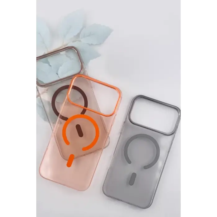 Mey İthalat®   iPhone 17 Pro PC Blank Magsafe Kapak - Şeffaf