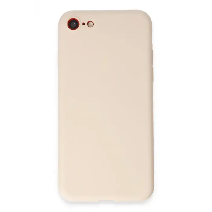 Mey İthalat®   iPhone 7 Kılıf First Silikon - Krem