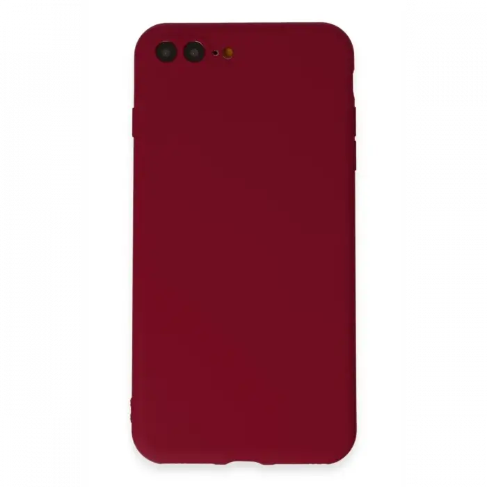 Mey İthalat®  iPhone 7 Plus Kılıf First Silikon - Bordo