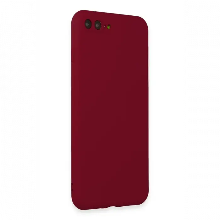 Mey İthalat®  iPhone 7 Plus Kılıf First Silikon - Bordo