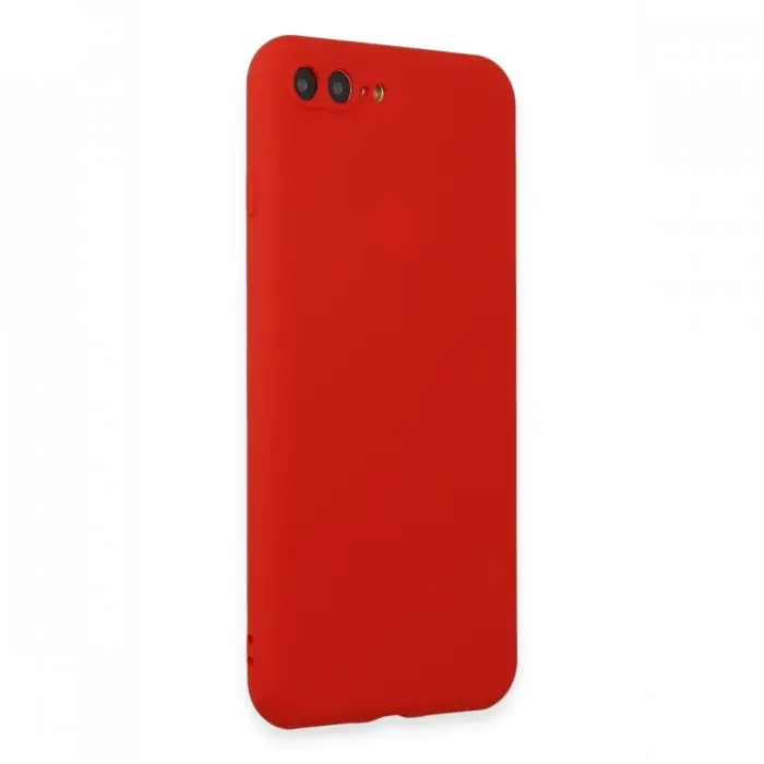 Mey İthalat®  iPhone 7 Plus Kılıf First Silikon - Kırmızı