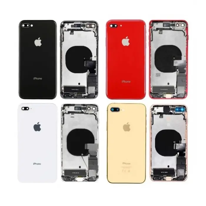 Mey İthalat® iPhone 8 Plus FULL Dolu Kasa (Siyah)
