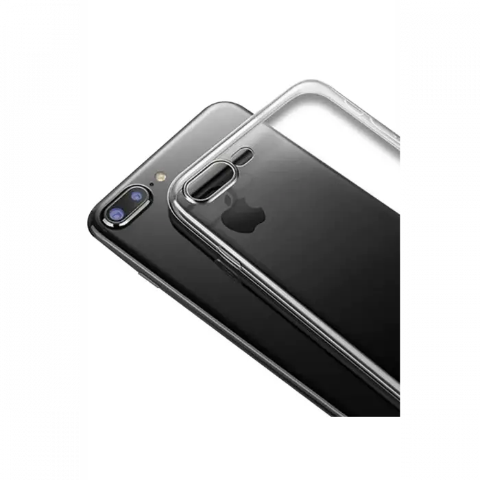 Mey İthalat®  iPhone 8 Plus Kılıf Lüx Şeffaf Silikon