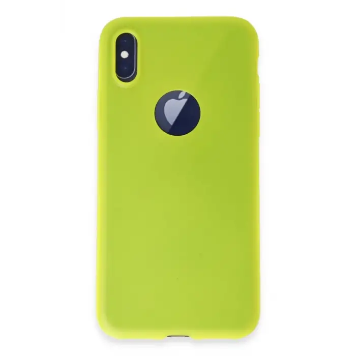 Mey İthalat®   iPhone X Kılıf First Silikon - Parlak Sarı