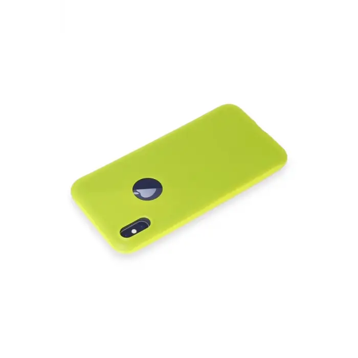 Mey İthalat®   iPhone X Kılıf First Silikon - Parlak Sarı